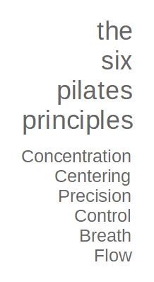 The 6 Pilates Principles